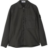 Stone Island Solid Color Square Collar Long Sleeve Zip Jacket Men jackets K2S151200004S0179-V0062 S black