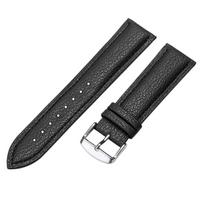 12/14/16/18/20/22mm Universal Watch Band Thin Smooth Watch Straps Men Women Vintage Belt Bracelet Soft Comfortable Leather Strap 20mm gray