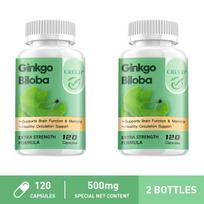 Ginkgo biloba capsules, nutritional supplement, enhances memory, improves concentration, suitable for both men and women. 120*1