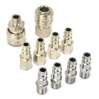 Air Compressor Fitting Set 10pcs with Quality 1/4 Inch Quick Connectors B