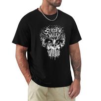 Stardew Valley Skulldew Valley Tshirt Fashion Print Casual Short Sleeve XL black