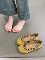 Retro Mary Jane Shoes Fashionable and Comfortable Fairy Shoes Summer Flat Shallow Mouth Soft Flat Single Shoes 40