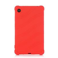 Silikoninis galinis dėklas, skirtas Lenovo Tab M7 3 kartos dėklui, minkštas, atsparus smūgiams Funda, skirtas Lenovo TB-7306F TB-7306X TB-7305F TB-7305X TB-7305I MODEL TB-7305I red