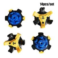 Outdoor Sports Fast Lock Golf Shoes Spikes Cleats Shoes Pins Golf Shoes Accessories Golf Shoes Pins blue