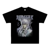 Berserk Griffith Anime Character Graphic T-shirt M gray