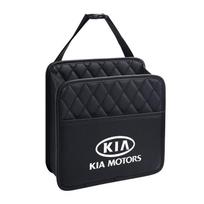 Automobilio sėdynės atlošo laikymo krepšys Odinis šiukšliadėžės organizatorius KIA KN K3 K5 Sportage Rio Sorento Picanto Ceed RIO 2 3 4 Priedams black