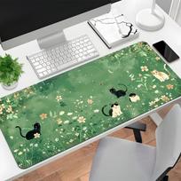 Cartoon Green Mouse Pad: Quick-Drying, Water-Absorbent Diatom Mud Mat, Extra Large, Non-Slip Bathroom and Desktop Protector 30*80cm [Upgraded Diatom Mud] gray