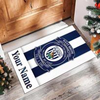 West Bromwich Albion FC Printed Crystal Velvet Rug Non‑Slip Crystal Velvet Carpet For Sofa Bedroom Indoor Home Decoration 50cmx80cm