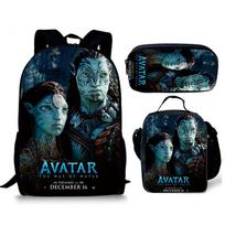 Avatar Avatar Primary And Secondary School Schoolbag Animation Backpack Satchel Pencil Case Three-Piece Set shoulder bag