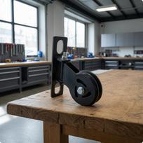 Gym Rack Pulley Attachment | Sturdy Steel Construction, SpaceSaving Compact Design, for rear deltoid 18MM Aperture