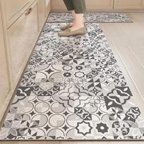 Kitchen Mat Oil-Resistant Waterproof Non-Slip Mat Runner Rug Suitable for Kitchen Bathroom Home Decor 2026 Model 40X60CM(1.3X2FT gray