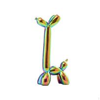 Balloon Dog Sculpture Desktop Collectible Figurine for Bedroom Indoor Office Multicolor