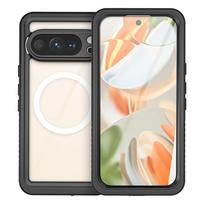 IP68 Waterproof Case for Google Pixel 10 Pro, Redpepper, for MagSafe, Transparent with Black Frame