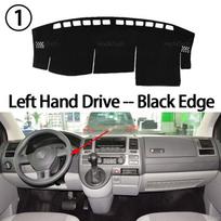Volkswagen VW Transporter T5 Caravell 2004-2015 neslystanti prietaisų skydelio danga, apsauga nuo saulės, kilimėlis, automobilio aksesuarai Black Edge
