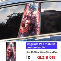 Anime Son Goku Car Stickers Auto B-pillar Car Center Column Decor Cover Scratches Waterproof Sunscreen Vinyl Decals Accessories 018