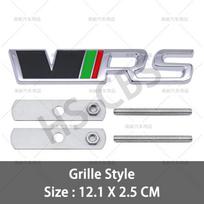 Metal 3D VRS Badge Car Front Grill Emblem VRS Rear TEHGD3 Trunk Decal Stickers For Fabia Octavia Rapid Superb Yeti  Karoq Vision Kodiaq