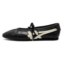 Onitsuka Tiger GYMNARINA Mary Jane Shoes Women's Low Top Black/White 1182A704-001 37 black