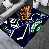 Vancouver Canucks logo Carpet Rug for Living Room Bedroom Home Sofa Decoration,Kids play Non-slip Floor Mat 70x100cm( 27x39in )
