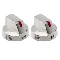 Pack of 2 Practical Cooking Benches Knobs Accessory for Samsungs Electric Ranges Replacement Models NE63T8111SS/AA gray