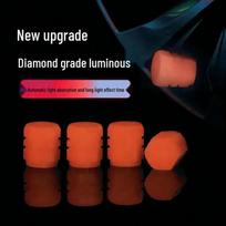 Luminous Valve Stem Cap for Cars, Bikes, and Motorcycles red