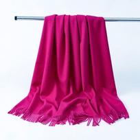 Vilnos kašmyro šalikėlis Moteriškas žiemos aukštos kokybės naujas vyriškas skara universalus korėjietiškas vienspalvis šalikėlis (200 * 34CM) pink