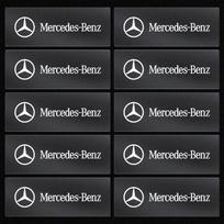 Universalus 3D lydinio metalinis automobilio motociklo ženklelis Lipdukas Decal Dekoracija Mercedes-Benz C500 C200 C300 A B C E GLA CLA GLK GL ML GLE V177 W247 W176 W207 10pcs benz