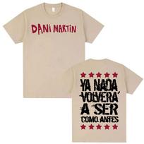 Reperis Dani Martin Albumo Grafika 100% medvilnės vyriški marškinėliai Y2k Hip Hop Apvalia kaklo iškirpte trumpomis rankovėmis moteriški vasaros mados oversized marškinėliai S beige