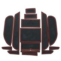 15 Pcs/Set For Honda Civic 8th 2008 2009 2010 2011 LHD Latex New Anti Slip Mat Gate Slot Pad With Logo Car Styling with logo balta