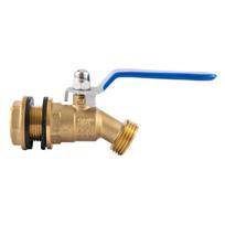 Strong 3/4 GHT X 3/4 NPT Brass Valves Body with Self Tightening Threads & Secure Seal for Rain Barrels Water Tanks 1