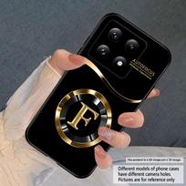Auksinė sėkmės raidė skirta Xiaomi Poco X7 M7 Pro 5G M5 X4Pro 4 M6 4G C65 C75 F6 F5 X6 5 7 X5 F7 Ultra M5S M4Pro 5G minkštas telefono dėklas Poco C65 black