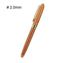 0.7mm-2.9mm Art Writing Fine Nib Stationery Broad Stub Chisel-pointed Bamboo Fountain Pens 2.0mm brown
