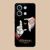 Anime Alucard Hellsing telefono dėklas POCO F7 F6 F5 F4 F3 F2 Pro GT C75 C71 C65 C61 C40 Pro Ultra Spalvingas spausdintas dangtelis Gražus Poco C65 white