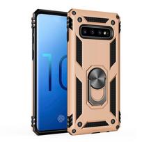 Karinio lygio apsauginis dėklas su stoveliu, skirtas Samsung Galaxy S7 S8 S8Plus S9 S9Plus S10 S10Plus S10E S10 5G For Galaxy S7 blue