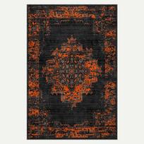 Oranžinės terakotos rytietiškas kilimas Vintažinis turkiškas kilimas svetainei Heriz kilimas Skalbiamas kilimas Kambario dekoracija Dovana įkurtuvėms 120x160cm