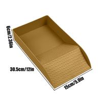Tortoise Soaking Tray Reptile Basking Dish with Ramp Bathing Bowl for Turtle Lizard Gecko Snake Habitat Terrarium Aquarium brown