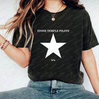 Retro Stone Temple Pilots - Printed Long-Sleeved T-Shirt for Men and Women, Suitable for All Oc L white