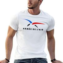 FRENCH AIR FORCE T-Shirt Comfort Stretch Tee Shirt L white