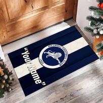 Millwall Printed Crystal Velvet Rug Non‑Slip Crystal Velvet Carpet For Sofa Bedroom Indoor Home Decoration 40cmx60cm white