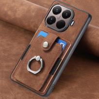 Cover For Xiaomi 17T Pro PU Leather Magnetic Wallet Card Slot Ring Holder Case For MI17T 17TPro Stand Shockproof Bumper Shell Xiaomi 17T brown