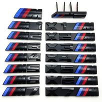 3D Car Front Grille M Badge Emblem MFLD6 Decoration Accessories For BMW M3 M4 M5 G42 G30 G20 E90 E90 E93 E60 F10 F07 F34 F30 F20 G05 X3M black