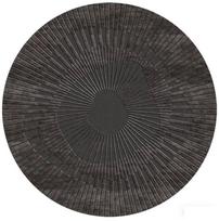 Abstract Watercolor Round Rug: Gradient Blue White Splash Art Non-Slip Studio Apartment Floor Mat Creative Home Accent Piece 40x40cm