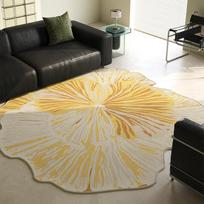 Irregular Shape Rugs for Bedroom French Style Living Room Decoration Carpet Fluffy Soft Lounge Floor Mat Thick Plush Bedside Rug 120x120CM