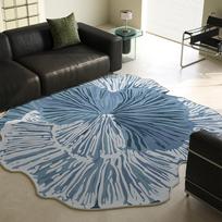 Irregular Shape Rugs for Bedroom French Style Living Room Decoration Carpet Fluffy Soft Lounge Floor Mat Thick Plush Bedside Rug 100x100CM