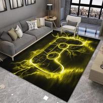 Lightning Game Controller Rug for Room Gamer Rug Controller Carpet for Game Room Bedroom Decor Non-slip Machine Washab Mat 50x80cm