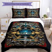 Dungeons & Dragons Bedding Set Breathable Duvet Cover with Pillowcases Decorative Bed Linen for Bedroom Home Decoration Birthday Gift 140cmx210cm