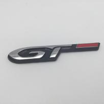 1pcs 3D metal GT car Fender side ETF5 Emblem Rear tail trunk Decals badge sticker Decal styling Accessories black
