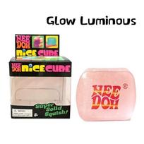 Needoh Nice Cube Glow Luminous Sensory Toy Rainbow Gradient Cube Maltose Squeeze Soft Slow Rebound Vent Anxiety Stress Relief