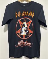 Def Leppard / Motley Crue 2022 Tour Mens Size M Medium Black Cotton Rock T Shirt Unisex T-Shirt XXXL black
