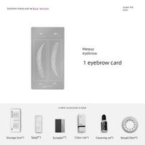 One-Second Eyebrow Stamping Tool for Lazy People, Easy to Draw Distinct Lines for Natural-Looking Eyebrows That Don'T Fade gray