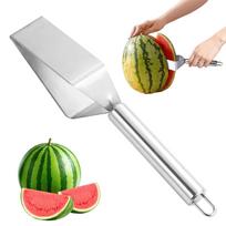 Watermelon Cut 2 in1 Watermelon Slicers Labor-Saving Fruit Cutter with Bottle Opener Stainless Steel Fruit Slicers Novel Kitchen 1 white